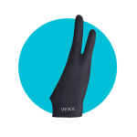 Veikk Two Fingers Anti-Fouling Lycra Artist Glove